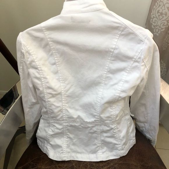 Polo USA Jeans white double breasted jean jacket S - Picture 4 of 7